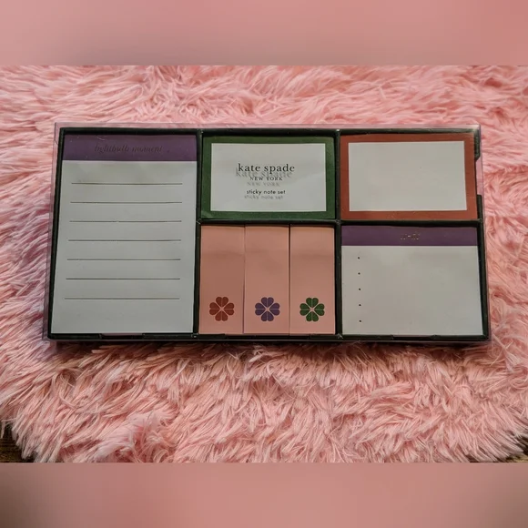 NWT~ Kate Spade Sticky Note Set - Picture 1 of 5